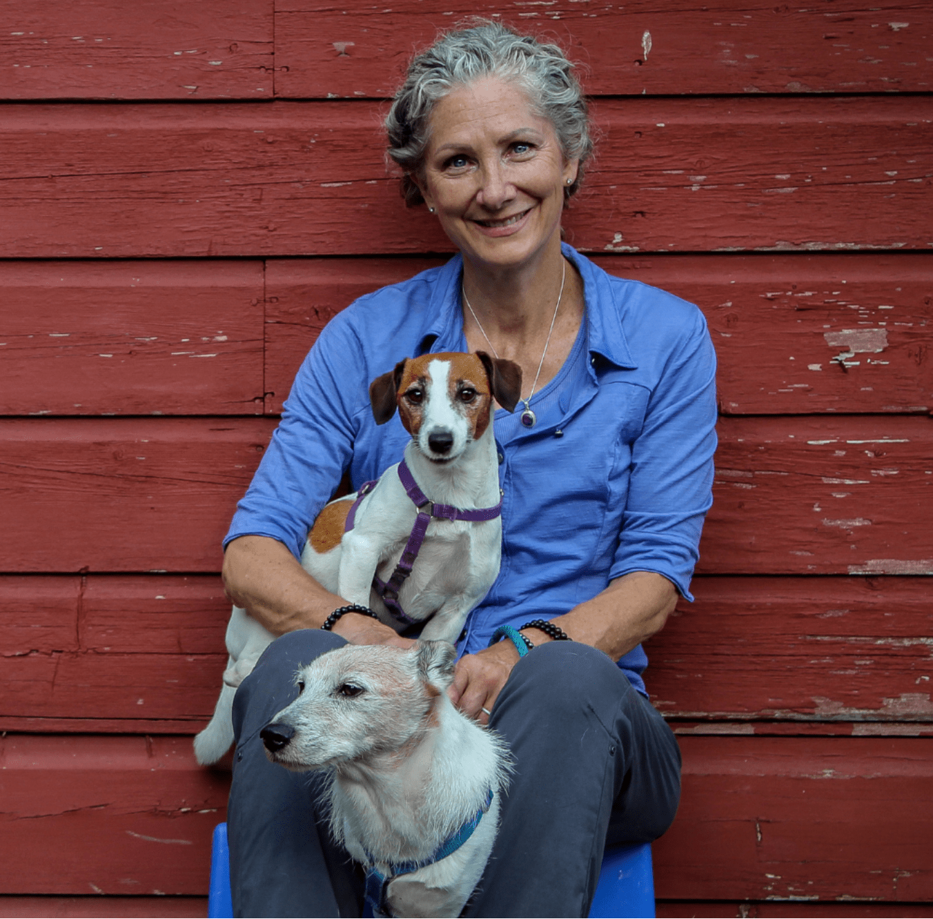 Heather Oleary with pets